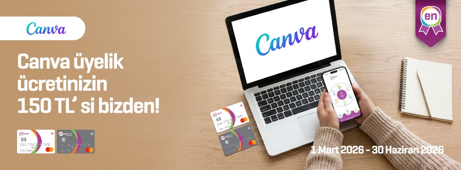 Canva üyelik ücretinizin 150 TL’si bizden!