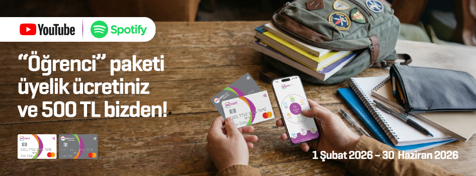 “Öğrenci” paketi üyelik ücretiniz + 500 TL bizden!