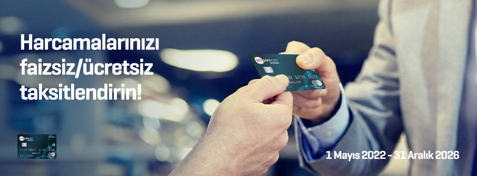 Harcamalarınızı faizsiz ve ücretsiz olarak sonradan taksitlendirin!