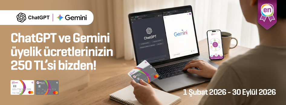 ChatGPT ve Gemini üyelik ücretlerinizin 250 TL’si bizden!