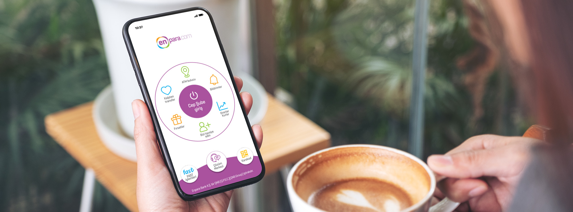 Tüm işlemlerinizi Enpara.com uygulaması üzerinden bankaya gitmeden hemen gerçekleştirin.