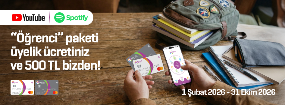 “Öğrenci” paketi üyelik ücretiniz + 500 TL bizden!
